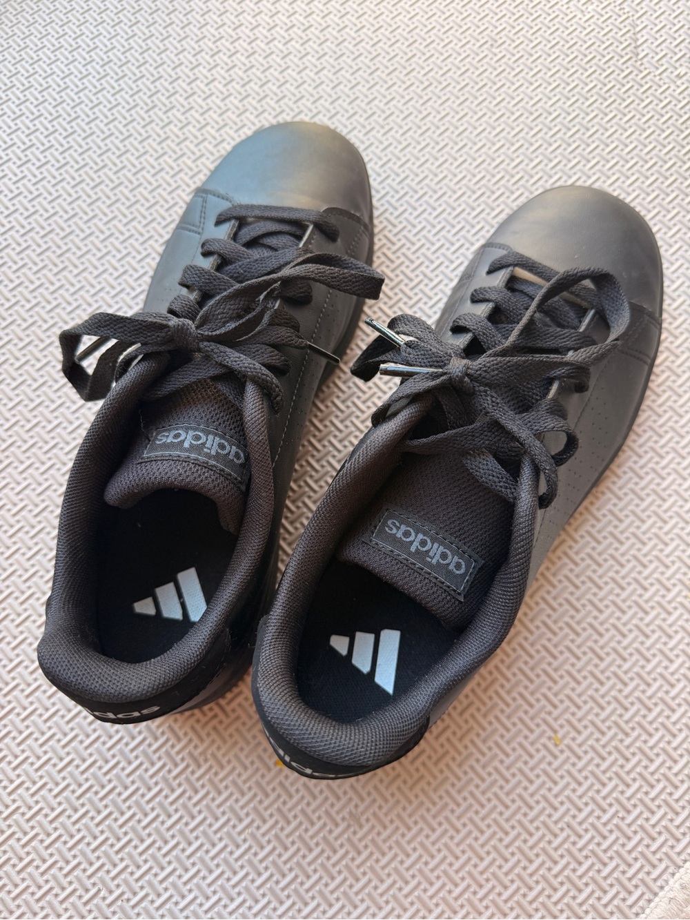 adidas Black Low-Top Lace-Up Sneakers